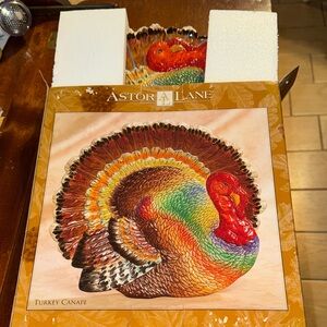 NIB Astor Lane Turkey Canape Serving Platter